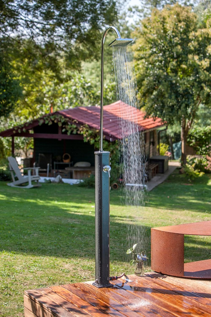 Gre SSAL18 Solardusche aus Aluminium mit Wassertank 18 l, zweiteilig,