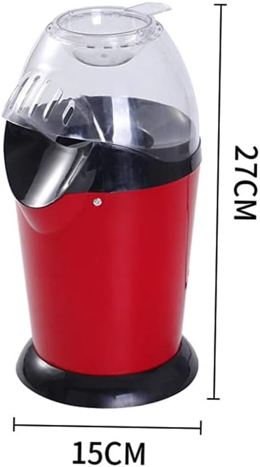 Retoo Popcornmaschine ohne Fett & Öl 900 Watt, Heissluft Popcorn Maker, Gesunder Snack, Fettfrei & Ö