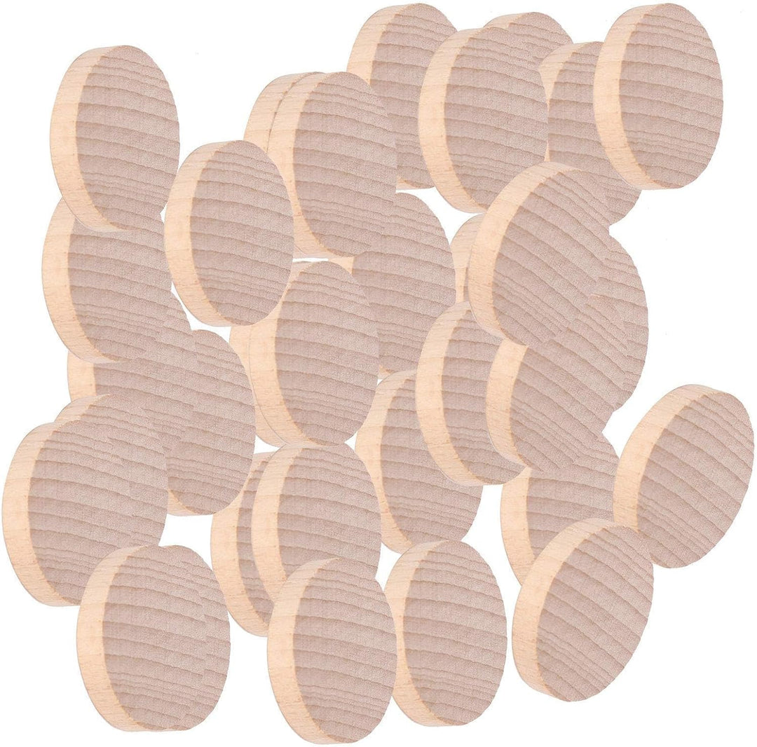 100 Stück runde Holzscheiben, handgefertigte unfertige Holzstücke Basteln für DIY Türhänger, Brandma