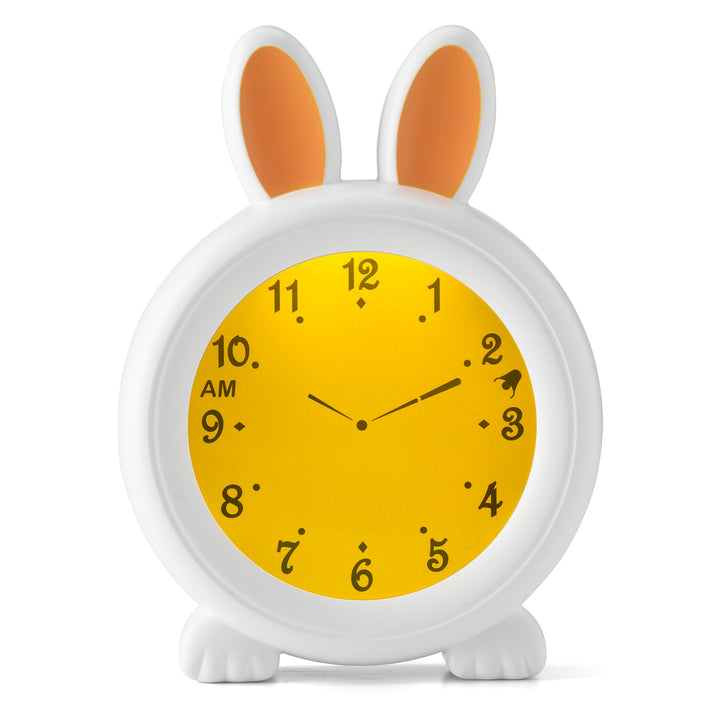 Alecto BC100BUNNY Kinderwecker - Nachttischlampe hilft Kindern EIN Zeitgefühl zu bekommen -Nachtlich