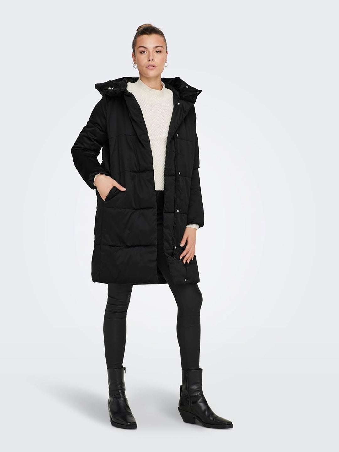 Jacqueline de Yong Female Steppmantel JDYMUSTANG Steppmantel S Schwarz, S Schwarz
