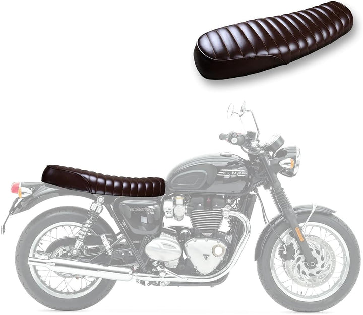 Sitzbank Caferacer kompatibel für Suzuki GS 500/ E SL4 Flat braun