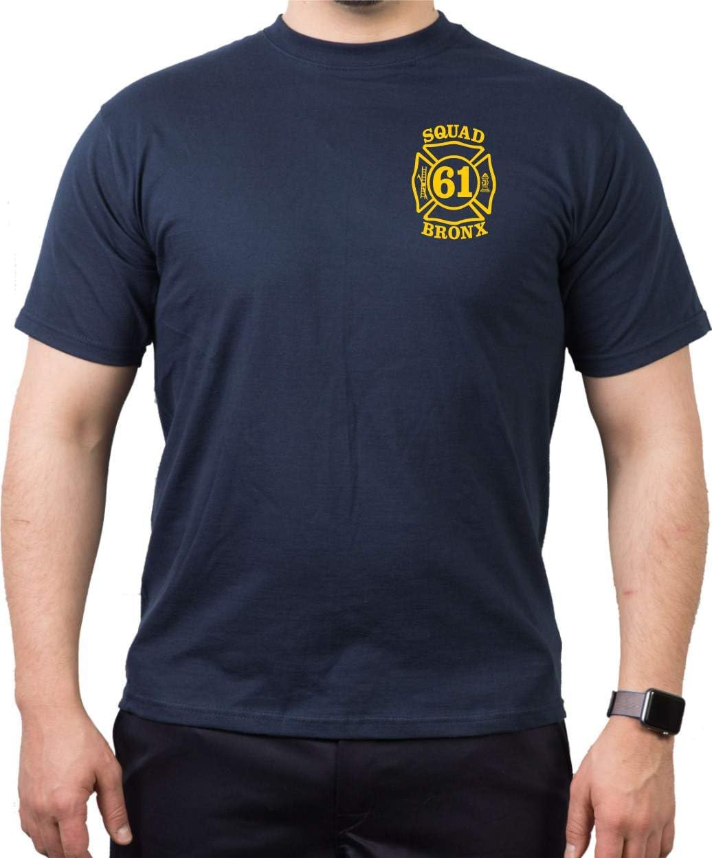 T-Shirt Navy, Squad 61 - The Bronx New Yorker Feuerwehr S Navy, S Navy
