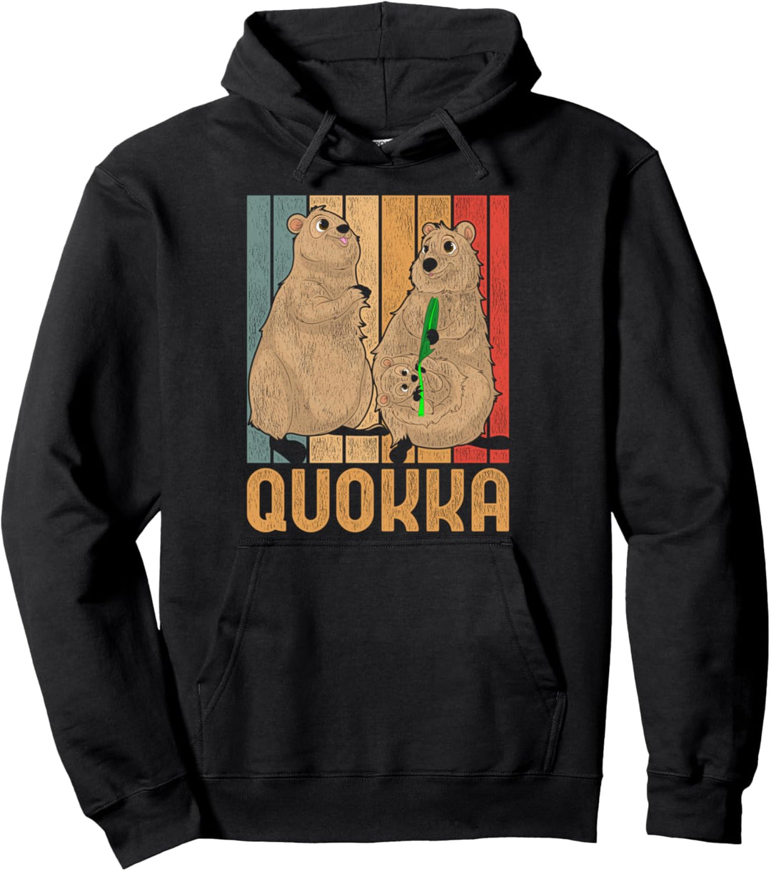Australien Zoo Tier Niedliches Tiermotiv Quokka Pullover Hoodie