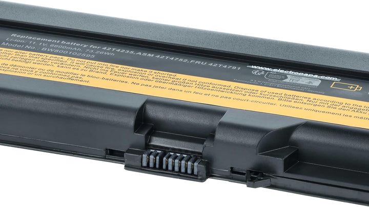 vhbw Akku kompatibel mit Lenovo ThinkPad W510, W510 4389, W520 Notebook (6600mAh, 10,8V, Li-Ion)