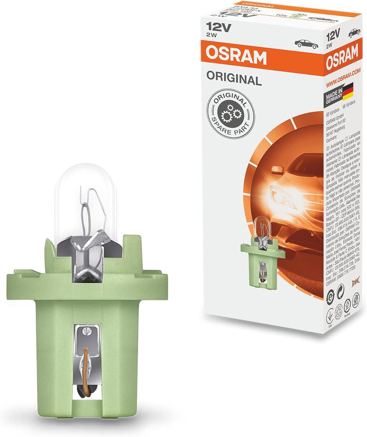 Osram 2722MFX ORIGINAL Leiterplatteneinbau, Sockel BX8.5d, 12V, 2W, 1 Lampe 10 Lamps 2722MFX, 10 Lam