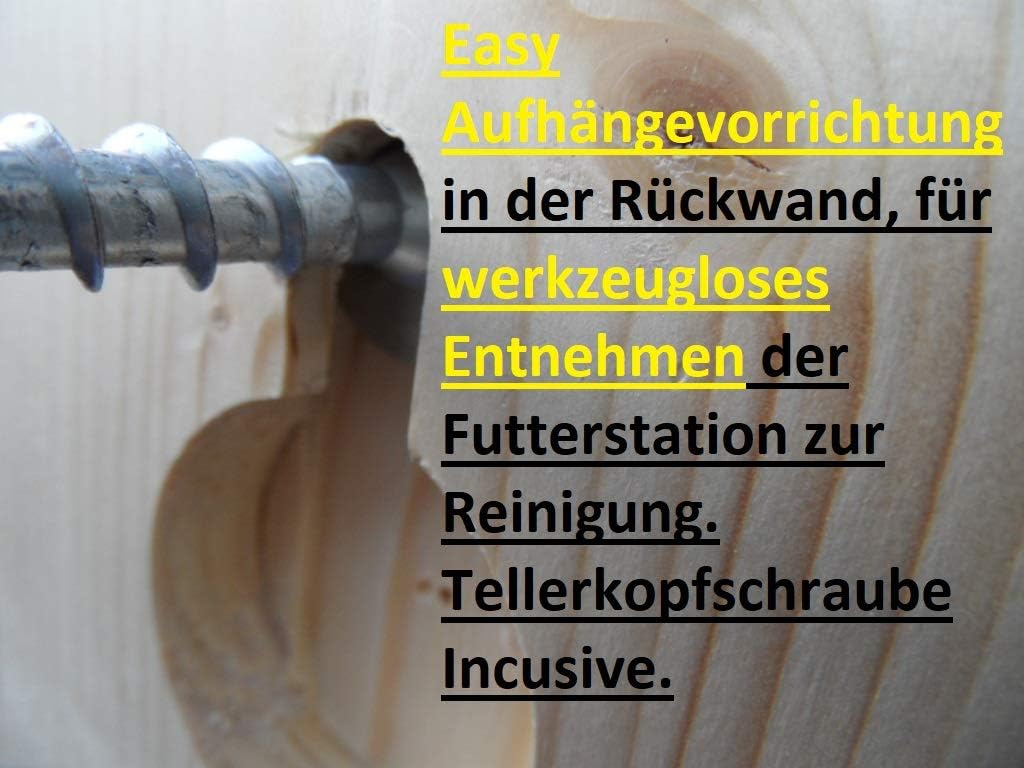 XXXL Echhörnchen Kobel/Futterhaus aus hochwertigem Vollholz, hochwertig Imprägniert, deutsches Quali