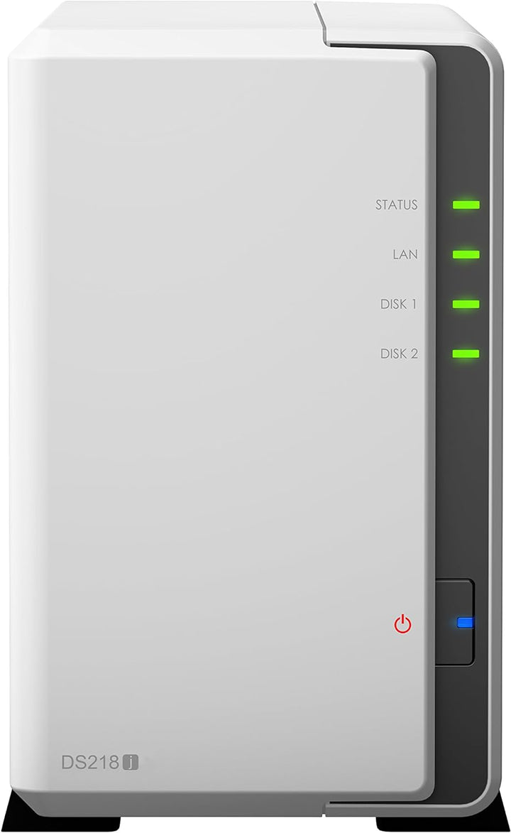 Synology DS218J 8TB 2 Bay NAS Lösung | Eingerichtet mit 2 x 4TB Seagate IrownWolf Fährt Seagate Iron