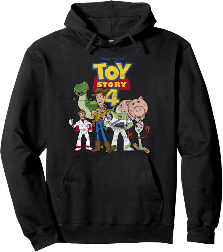 Disney Pixar Toy Story 4 Woody And Crew Group Shot Portrait Pullover Hoodie