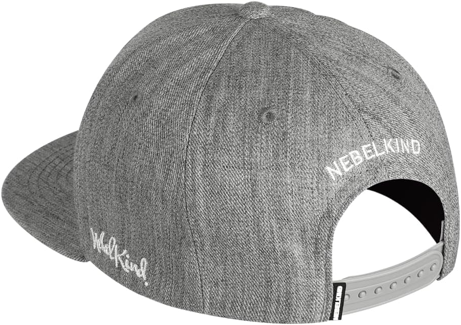 Nebelkind Snapback Cap Berlin Netzplan Patch Kappe Hellgrau Grössenverstellbar Unisex One Size