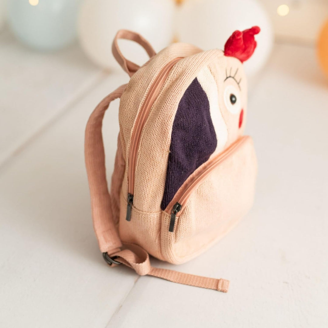 CROCHETTS – Gehäkelter Kinderrucksack Ariel | Baby- &amp; Kinderrucksack aus 100% Naturbaumwolle | Weich