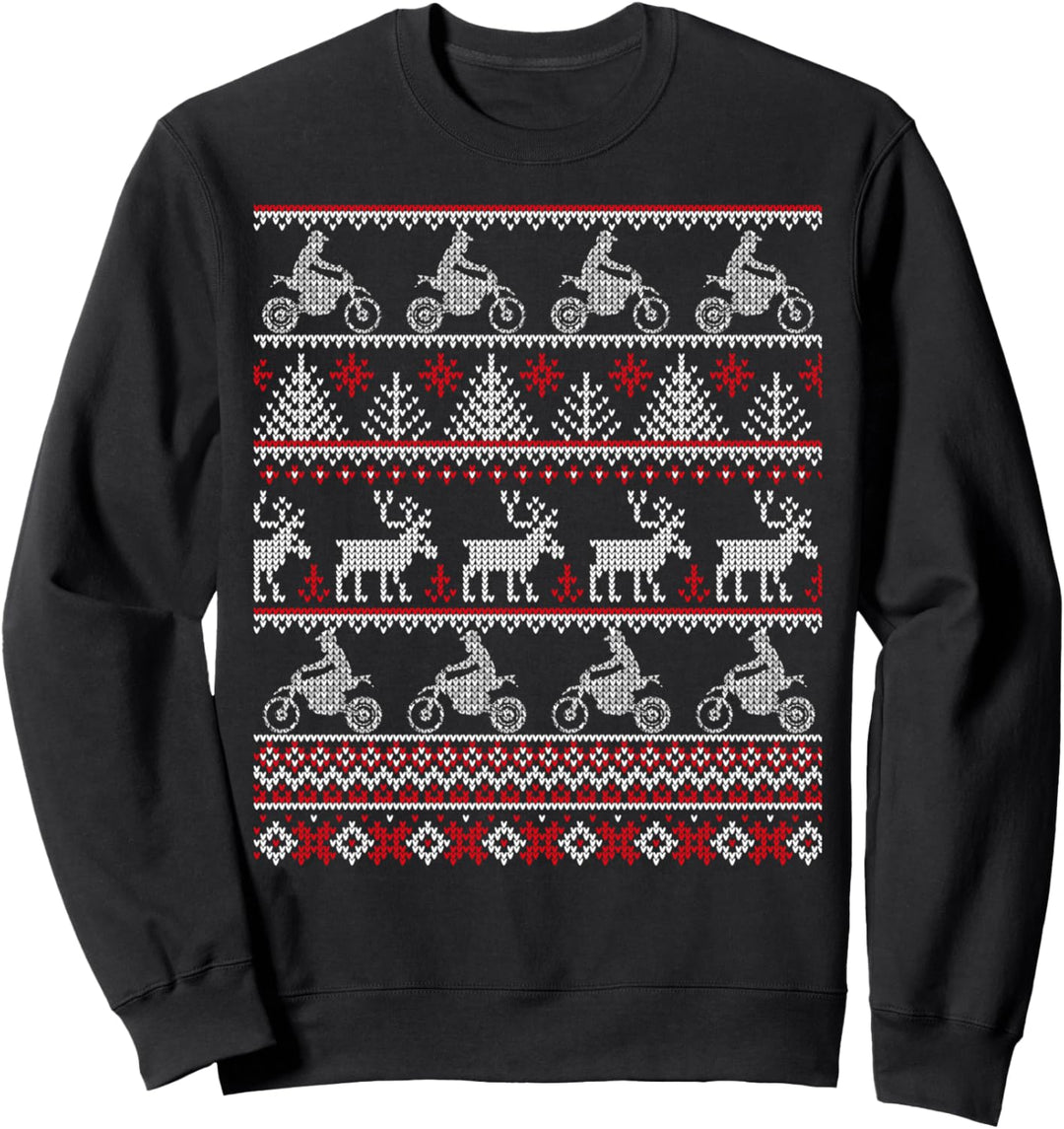 Hässlicher Weihnachtspullover für Biker Sweatshirt