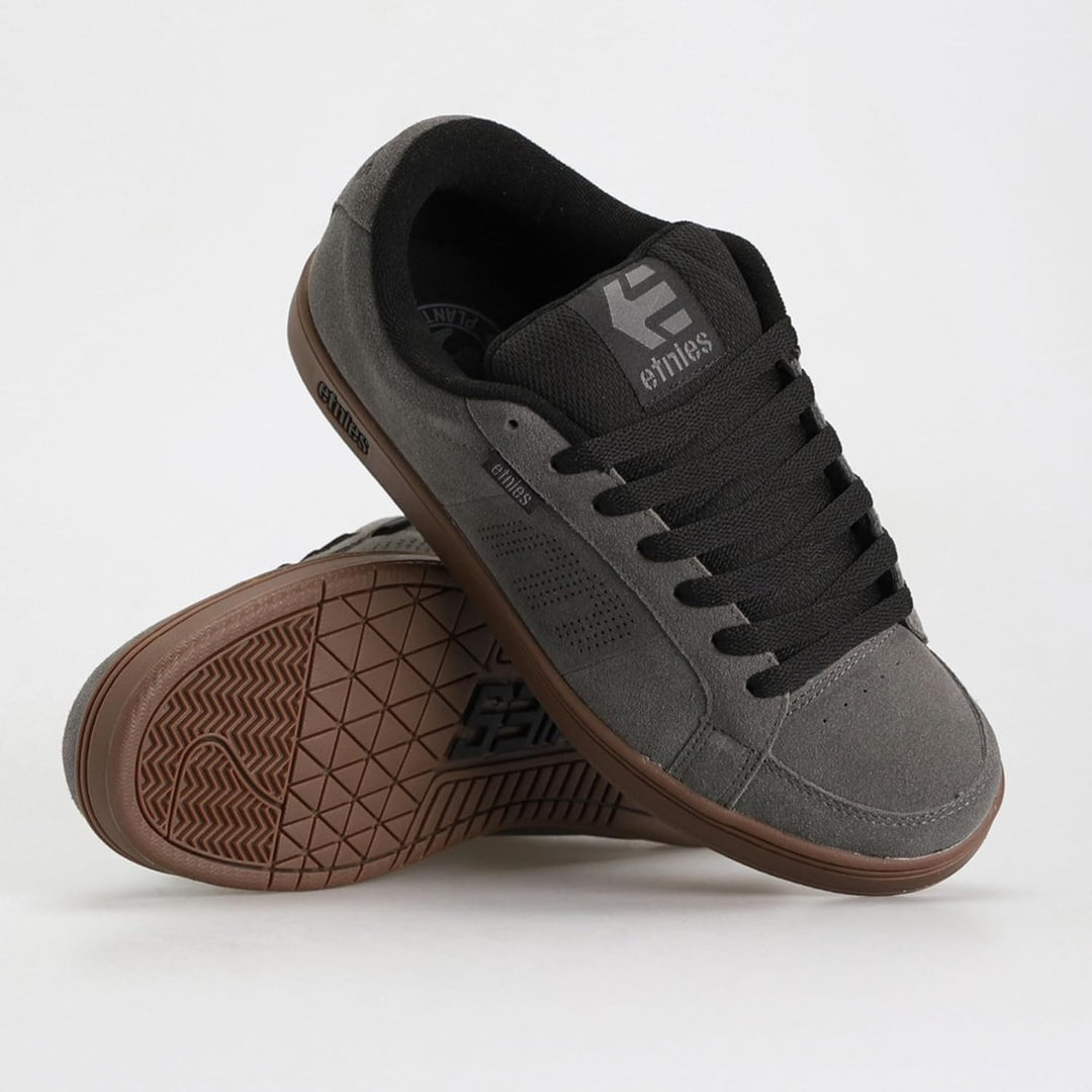 Etnies Herren Kingpin Skateboardschuhe 38 EU Grau Schwarz, 38 EU Grau Schwarz