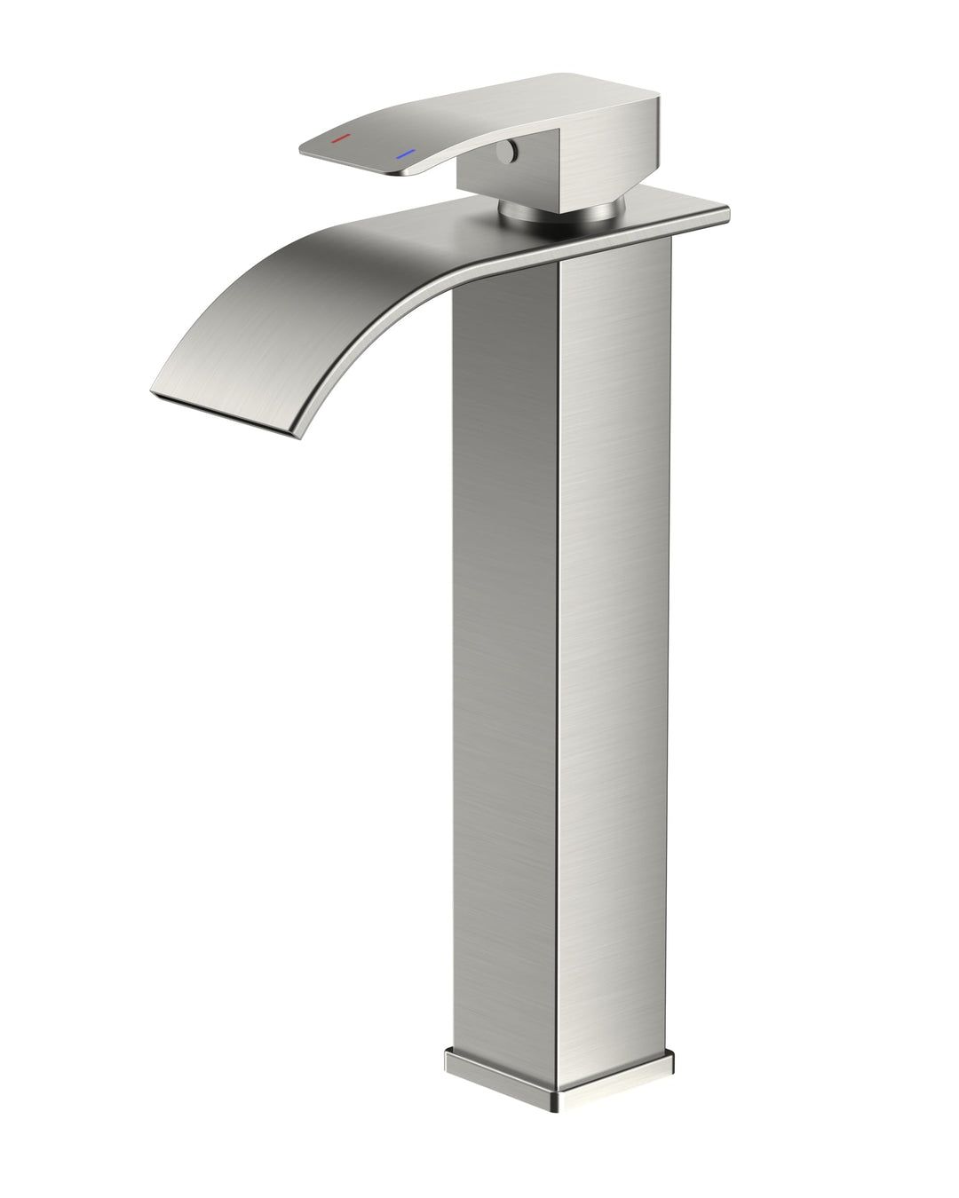 FORIOUS Wasserhahn Bad,Wasserfall Waschtischarmatur Einhandmischer Armatur Waschbecken mit Auslauf H