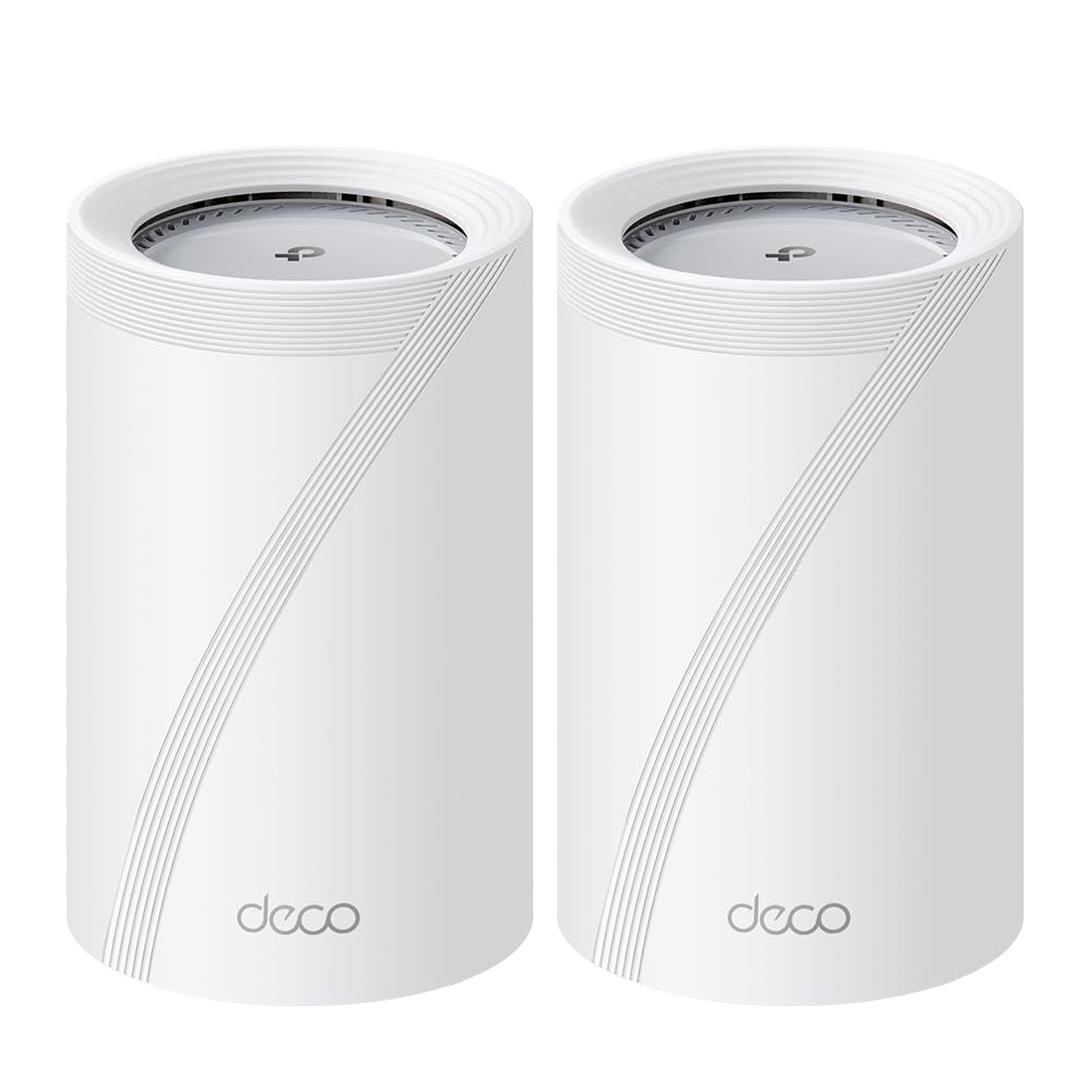 TP-Link Deco BE65 Pro Wi-Fi 7 Mesh WLAN Set(2er-Pack), Tri-Band BE9300 Router &amp; Repeater, 2 × 5G-Por