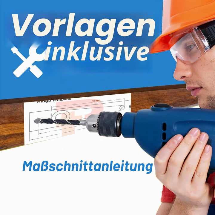 TamBee Türscharniere Schwerlastscharniere für Holztüren 360 Grad Drehung Schwerlast unsichtbar Schar