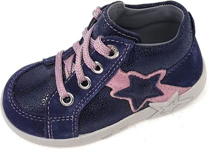 Superfit Baby Mädchen Starlight Sneaker, Blau Blau Lila 80