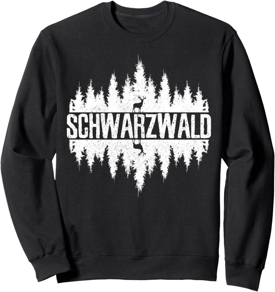 Schwarzwald - Natur Hirsch Reh Wandern Outdoor Geschenk Sweatshirt