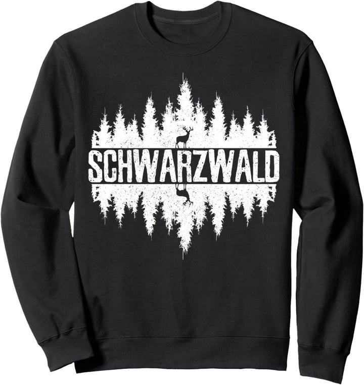 Schwarzwald - Natur Hirsch Reh Wandern Outdoor Geschenk Sweatshirt