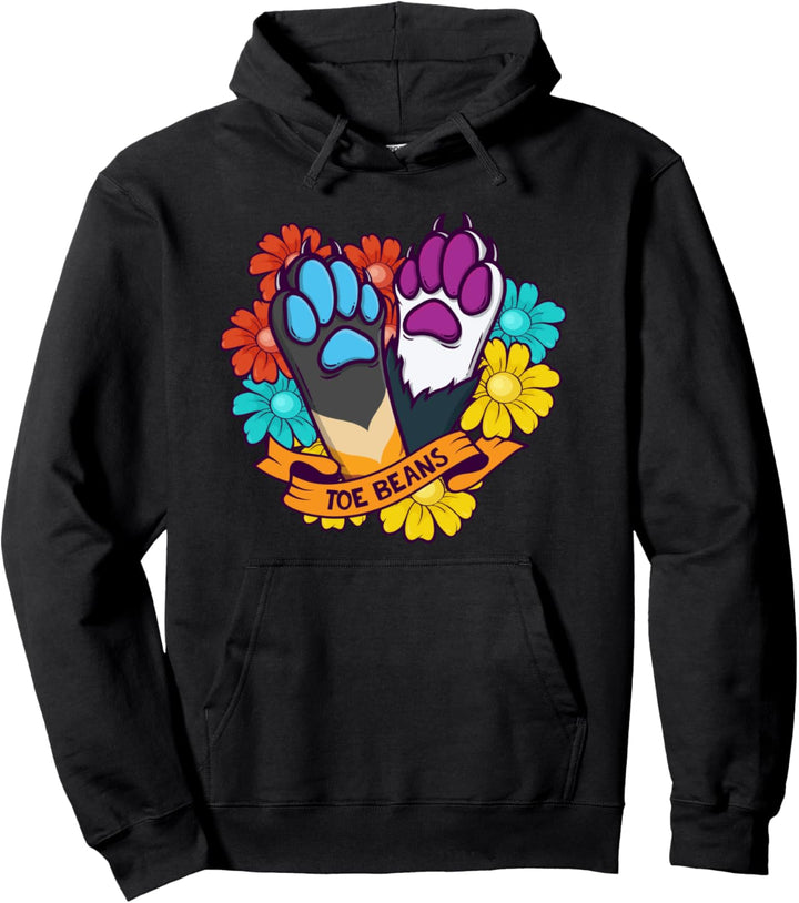 Furry Fursona Fandom Toe Bohnen Sonnenblumen Pullover Hoodie