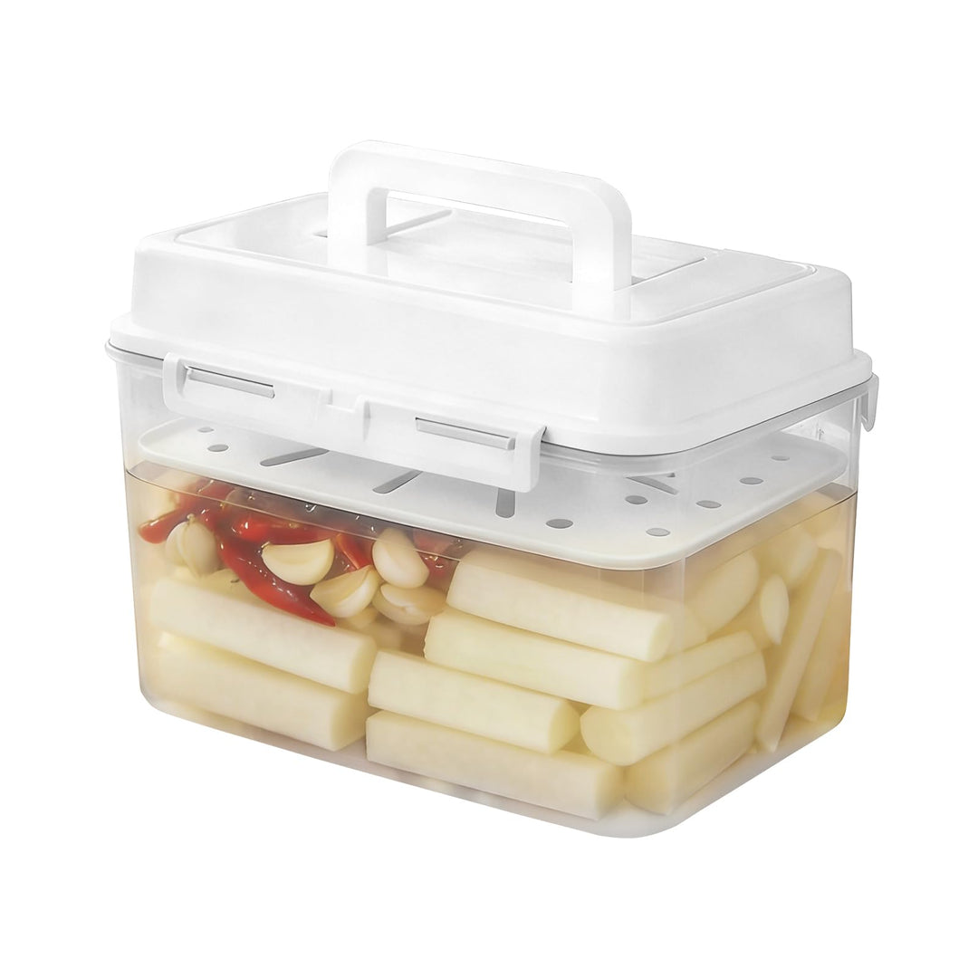 5L Gärungslagerbehälter, Kimchi Fermentation Container mit Luftdichtem Deckel, Kimchi Behälter, Kons