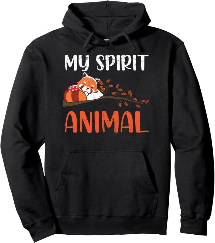 Roter Panda mein spirituelles Tier Zoo Geschenk Pandabär Pullover Hoodie