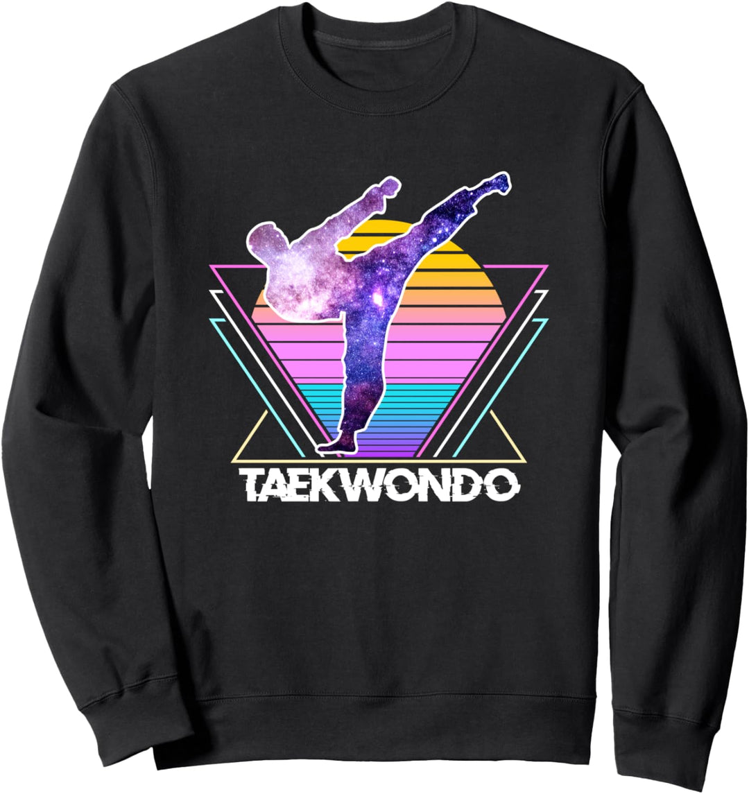 Taekwondo Kampfkunst Sport Retro Vintage Vaporwave 90er Sweatshirt