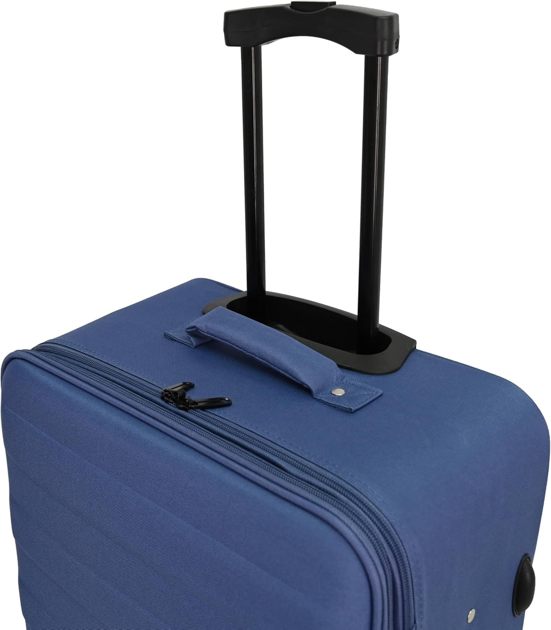 SIGN Stoffkoffer Reisekoffer Trolley (Handgepäck-Mittel-Gross-Set) + 5cm Dehnungsfuge (Blau, Mittler