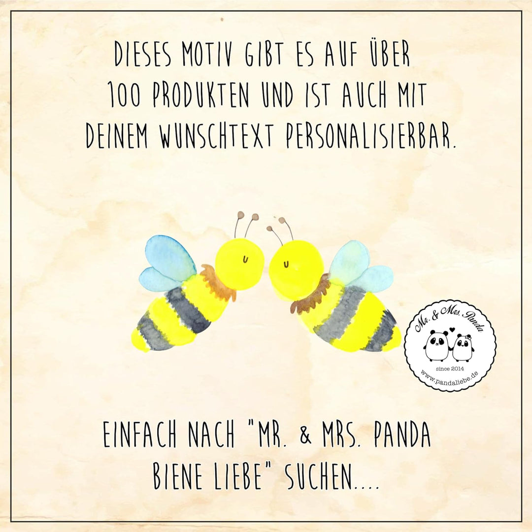 Mr. &amp; Mrs. Panda Motiv WC Sitz Biene Liebe - Geschenk, Wespe, Klodeckel, Klobrille, Toilette, WC-Sit