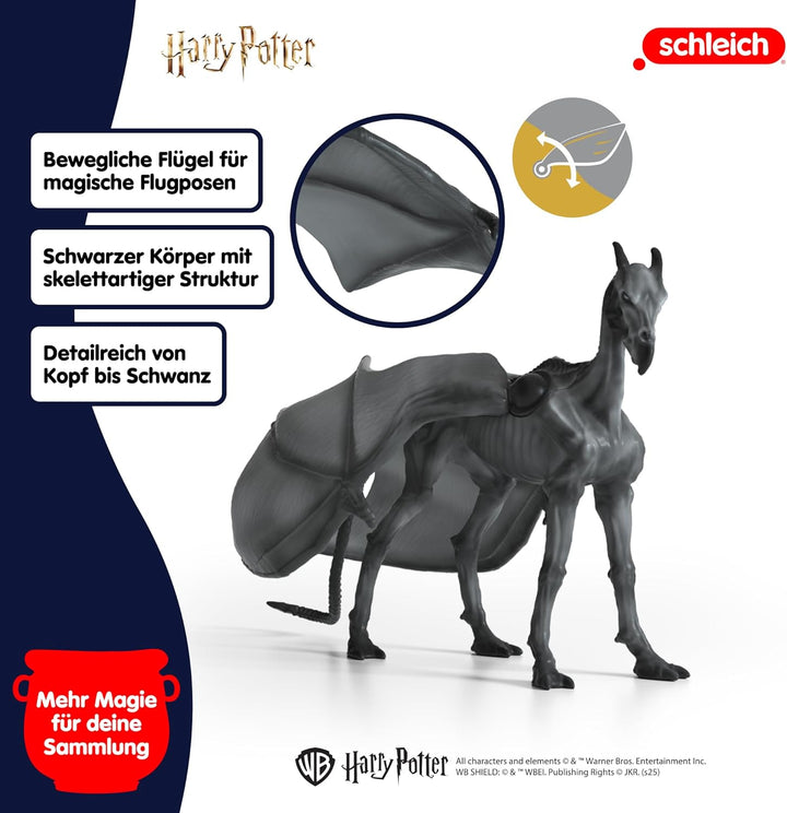 schleich Harry Potter | Thestral 13996 | Spielfigur mit beweglichen Flügeln | als Deko oder Sammelfi