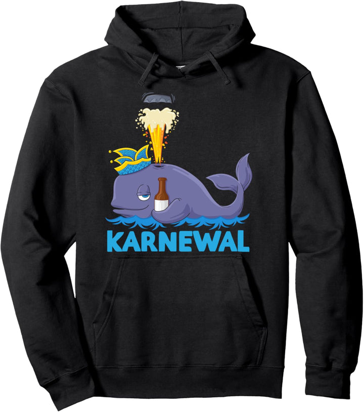 Lustige Karnval Kostüm Wal Bier Wortspiel Pullover Hoodie