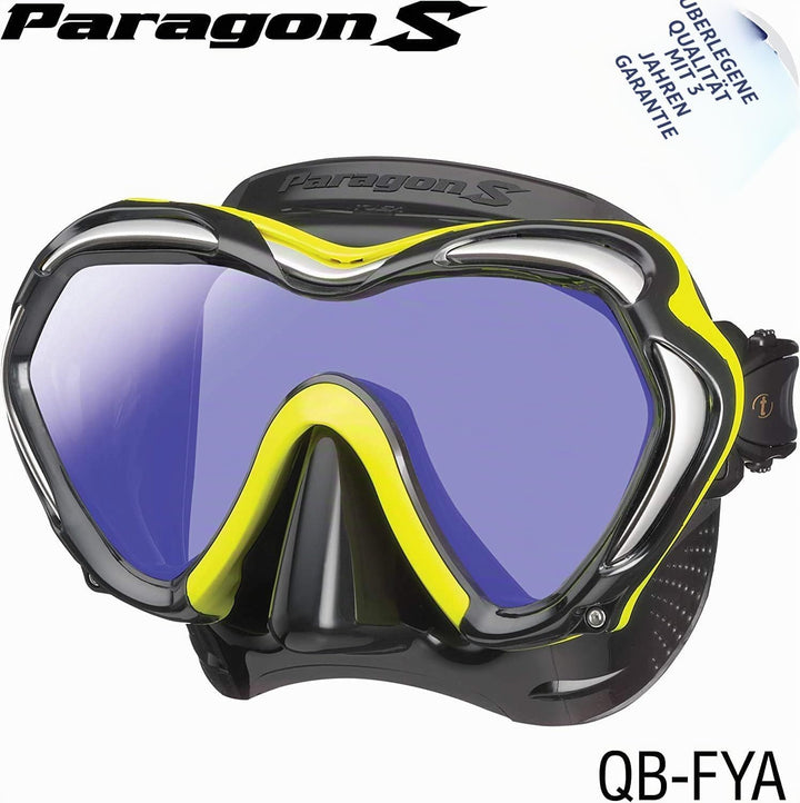 TUSA Paragon M2001SQB - Profi Tauchermaske Schwarz, Schwarz
