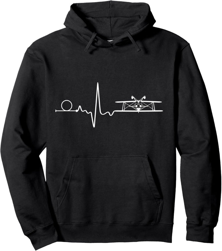 Kunstflug Doppeldecker Weihnachts-Geschenk Flieger Piloten Pullover Hoodie