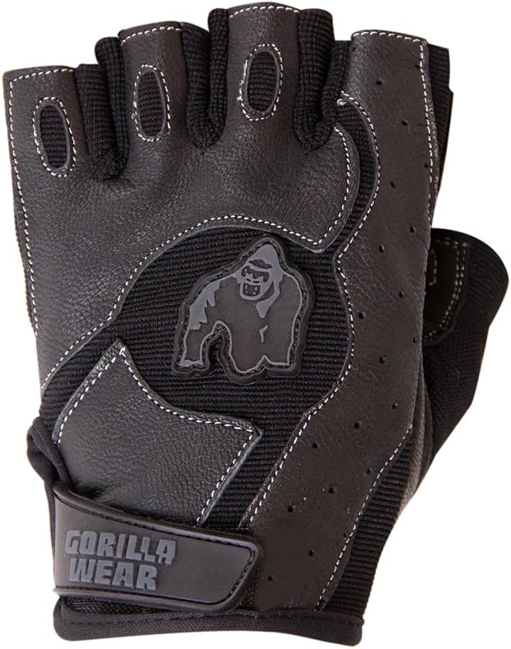 Gorilla Wear - Mitchell Training Gloves - Schwarz/Grau - Bodybuilding und Fitness Accessoires für Da