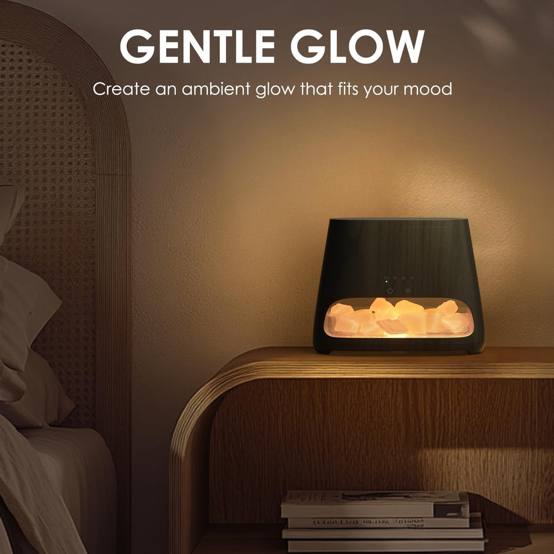 SALKING 2-in-1 Aroma Diffuser & Salt Range Pakistan Leuchte, Flammeneffekt Diffusor Aromatherapie fü