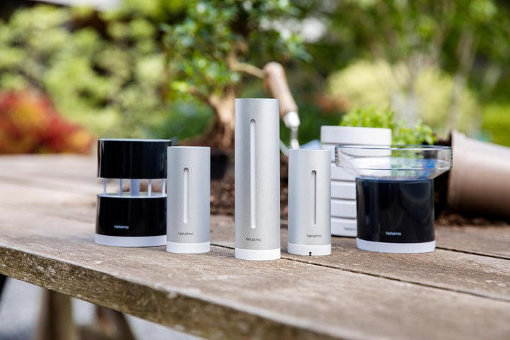Netatmo Set Windmesser für die Smarte Wetterstation + Halterung Bundle mit