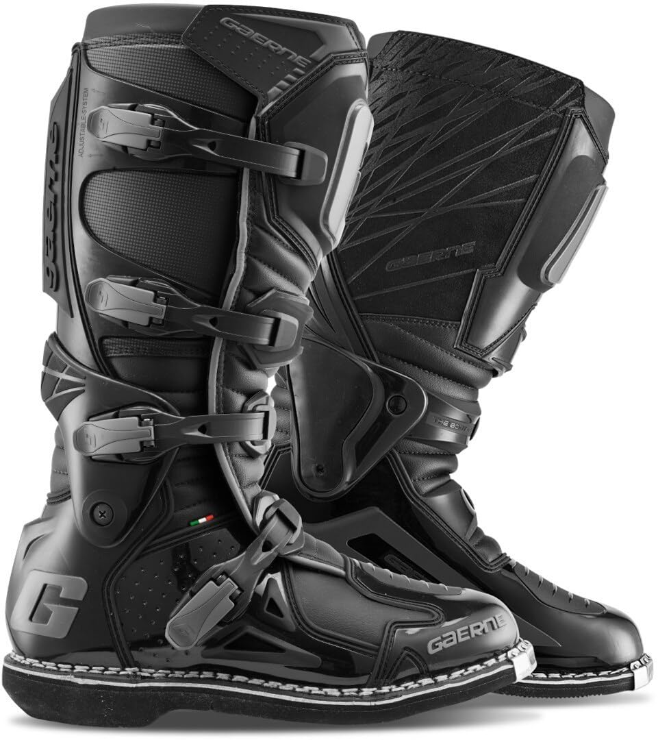 Gaerne Motocross-Stiefel Fastback Endurance Midnight Schwarz 46 EU, Schwarz 46 EU
