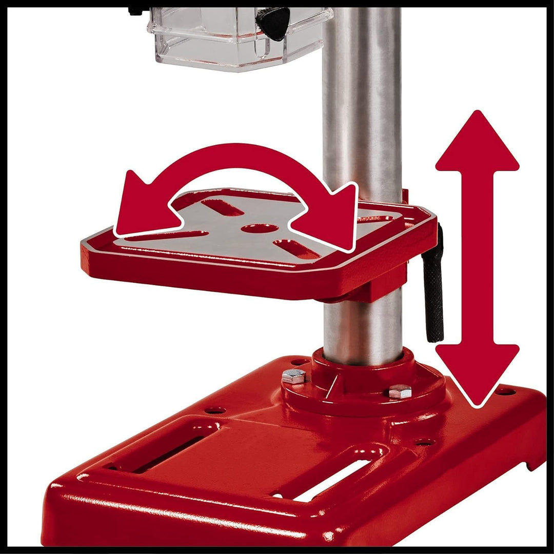 Einhell Säulenbohrmaschine TC-BD 450 (450 W, bis 2650 min-1, 5 Stufen, max. Bohrtiefe 50 mm, Bohrtie