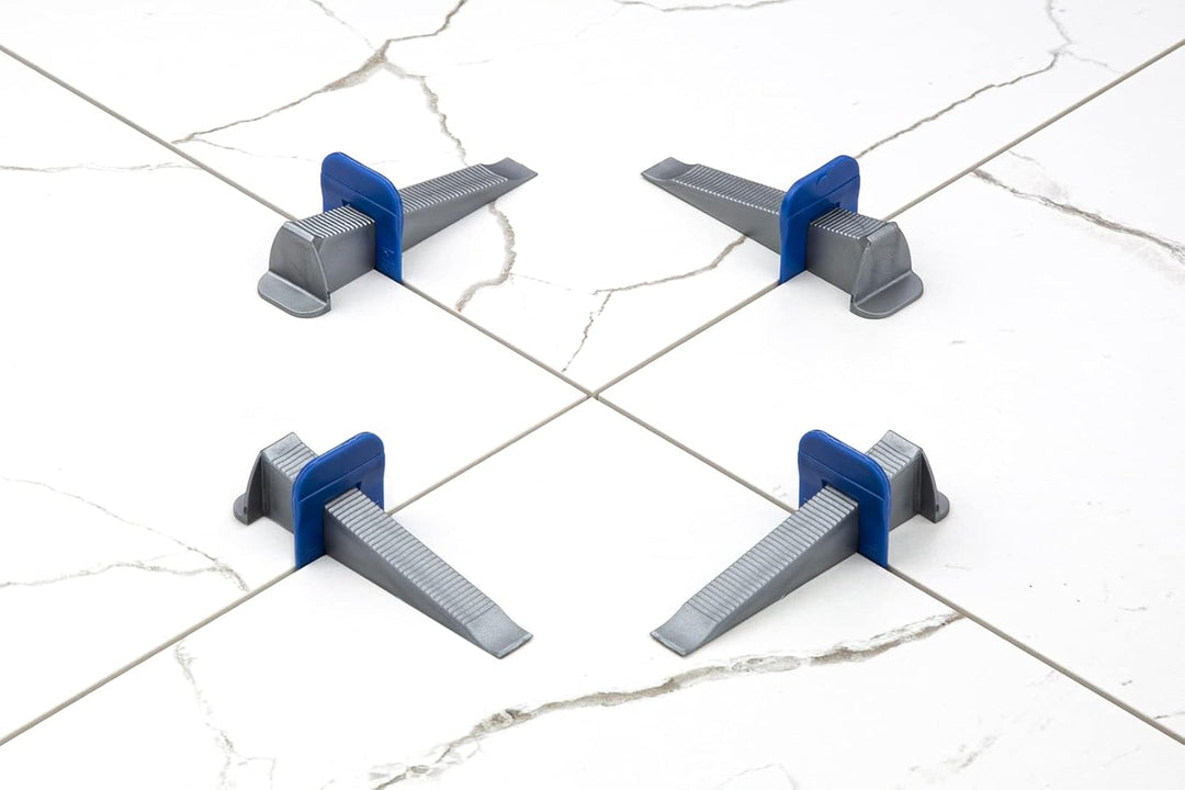 HexPro Fliesen Nivelliersystem 1mm 1,5mm 2mm Laschen, Fliesenstärke bis 15mm Fliesenkeile, Verlegehi