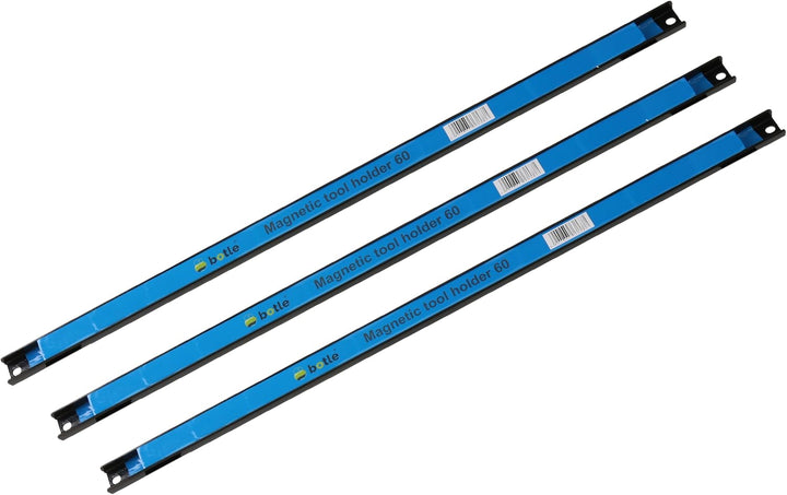 3 x Magnetische Werkzeugleiste Metallstreifen Länge 60 cm Schwarz Werkzeughalter Starker Magnet, mit