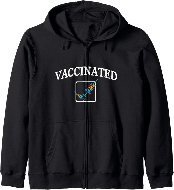 Vaccinated Check Mark Vaccine Pro Vaccination Kapuzenjacke