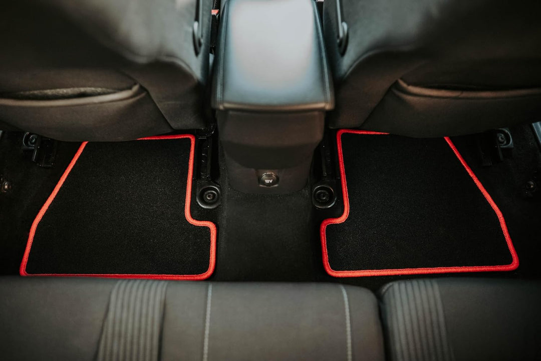 Velours Fussmatten 3-TLG Set passend für Chrysler Pacifica II (2017-) | Qualität: LUX – Massgenau &amp;