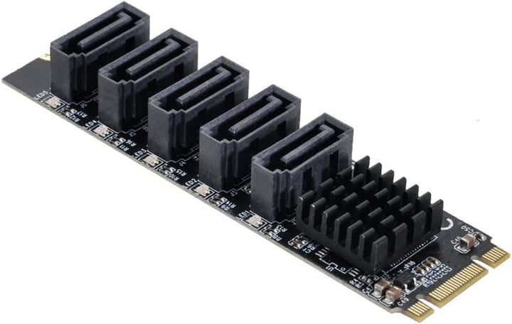 Xiwai NGFF Key B+M auf SATA 3.0 6 Gbit/s 5 Ports Adapter Converter Port Select JMB575 NGFF B/M-Key t