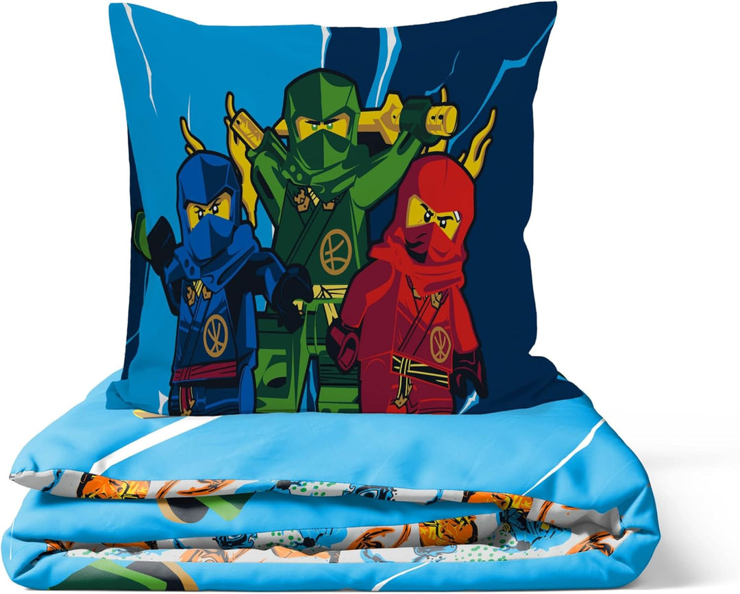Jay Franco Lego Ninjago Bettwäsche-Set – Superweiche Kinder-Bettwäsche mit Kissenbezug, NUR BETTBEZU