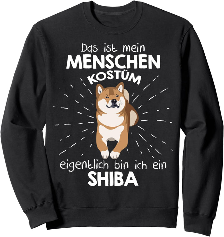 Mein Menschen Kostüm Bin ich ein Shiba, Halloween Outfit Sweatshirt