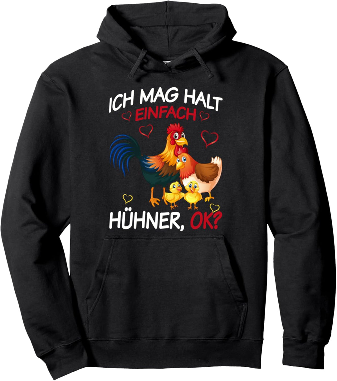 Ich mag halt einfach Hühner ok Trecker Biobauer Pullover Hoodie