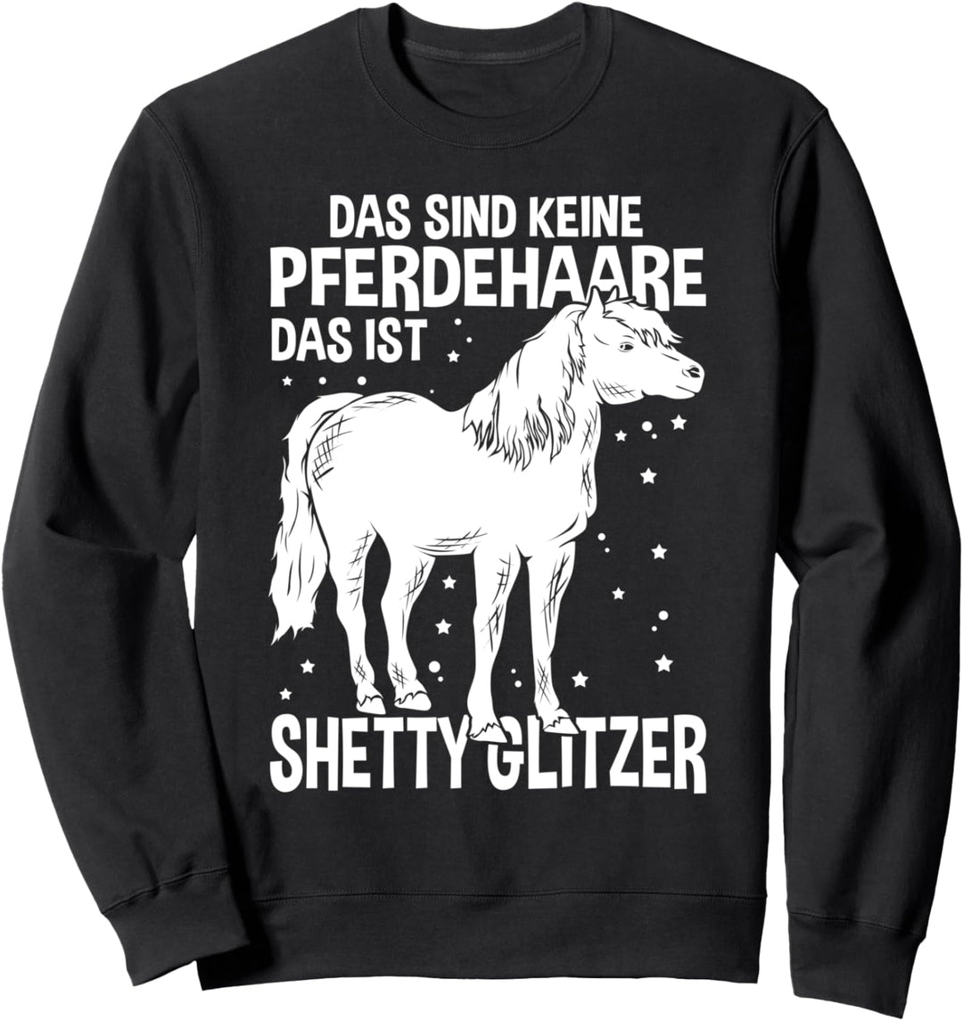 Das sind keine Pferdehaare, das ist Shetty Glitzer! Shetland Sweatshirt