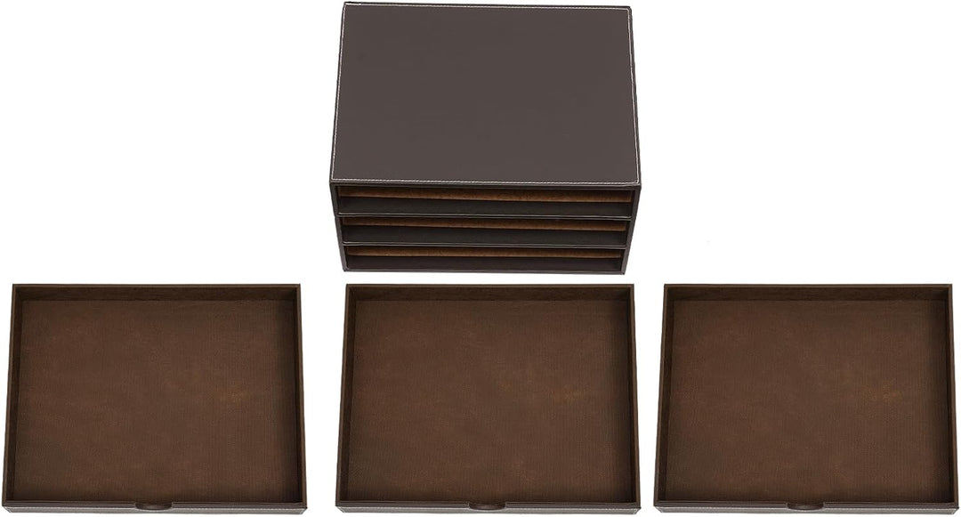 Schreibtisch-Organizer: Schubladenbox mit 3 geschlossenen Schubladen für Büro, Schule, Homeoffice un
