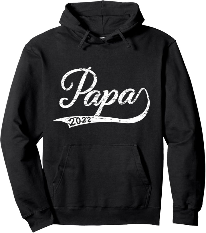 Papa 2022 Minimalistisch Outfit Vater Papa Baby Vintage Pullover Hoodie