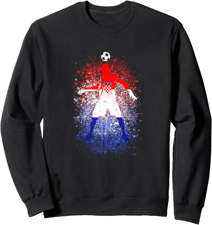 Hrvatska Kroatien Fussball Sweatshirt